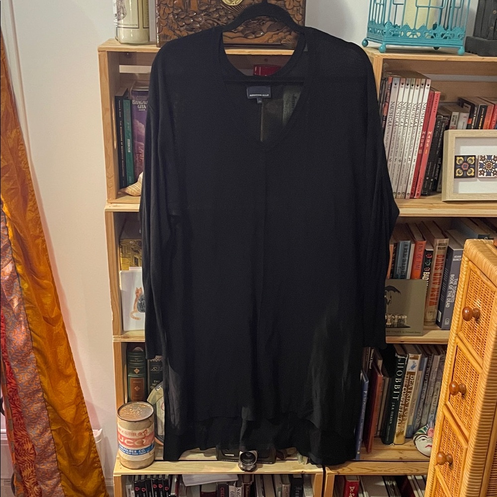 Addition Elle Black Knit Top